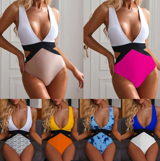 Block Multi-Color Swimsuit