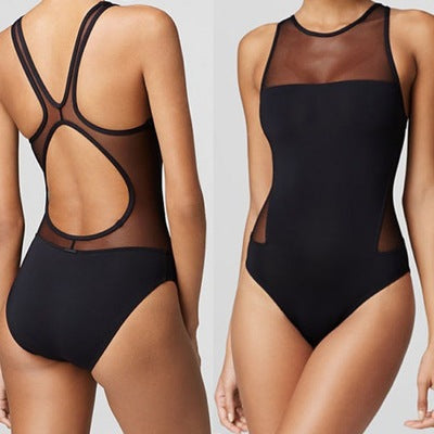 Mesh Front and Back Swimsuit