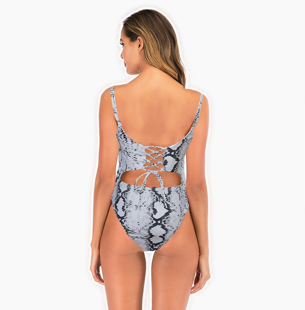 Multi-Color Tie-Back Swimsuit