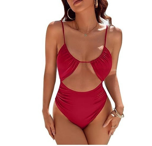 Triangle Push Up Top High Waist Swimsuit